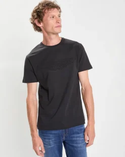 T-Shirt manches courtes Aston Martin Racing Embossé noir