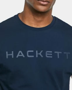 T-Shirt manches courtes Hackett Face bleu