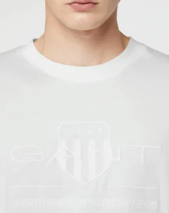 T-Shirt manches courtes Uni Blaosn Brodé T/T écru