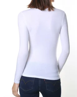 T-Shirt manches longues Micromodal blanc