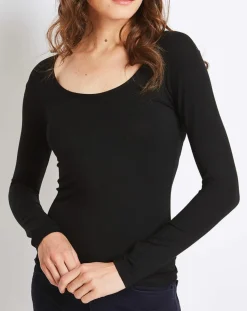 T-Shirt Marion en Micromodal noir