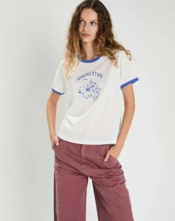 T-shirt Martha blanc/bleu