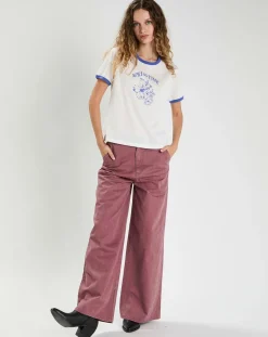 T-shirt Martha blanc/bleu