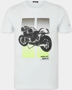 T-Shirt Moto Bike blanc