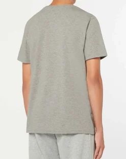 T-Shirt Musa en Coton gris/blanc