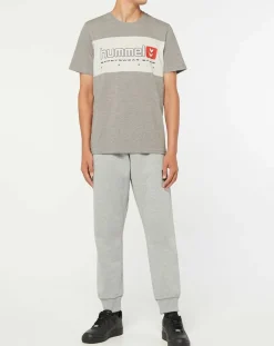 T-Shirt Musa en Coton gris/blanc