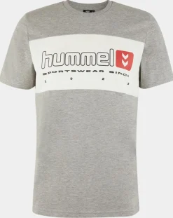 T-Shirt Musa en Coton gris/blanc