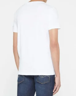 T-Shirt print rock blanc