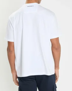 T-Shirt Regular Fit Aston Martin Racing embossé blanc