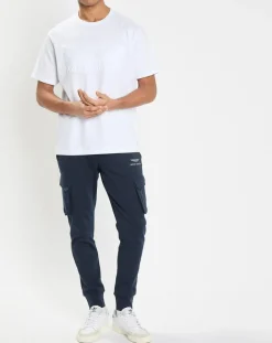 T-Shirt Regular Fit Aston Martin Racing embossé blanc