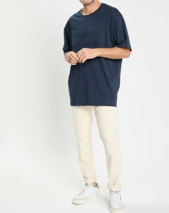 T-Shirt Regular Fit Aston Martin Racing embossé bleu marine