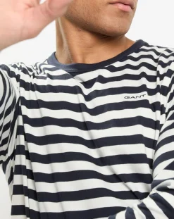 T-Shirt Regular Fit Marinière bleu/blanc