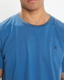 T-Shirt Regular Fit uni Yok bleu moyen