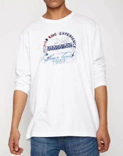 T-Shirt Smu Streif blanc
