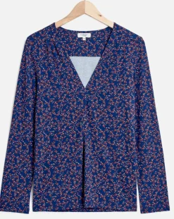 T-Shirt Sonia imprimé bleu marine