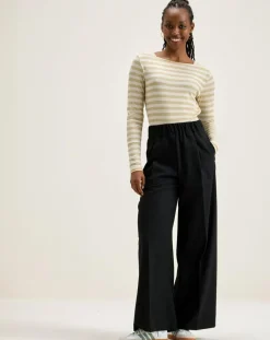 T-Shirt Veras rayé blanc/beige