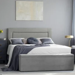 Tête de lit Ancona gris clair - 160x120 cm