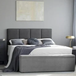 Tête de lit Barletta gris foncé - 200x120 cm
