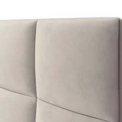 Tête de lit en Velours Begonia beige clair - 200 cm