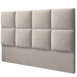 Tête de lit en Velours Begonia beige clair - 160 cm