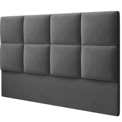 Tête de lit en Velours Begonia gris foncé - 180 cm