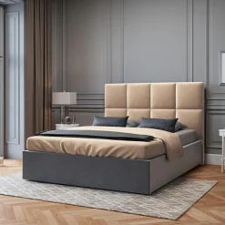 Tête de lit en Velours Begonia beige - 180 cm