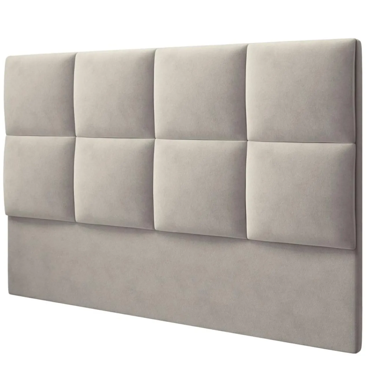 Tête de lit en Velours Begonia beige clair - 180 cm