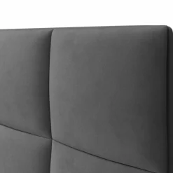 Tête de lit en Velours Begonia gris foncé - 200 cm