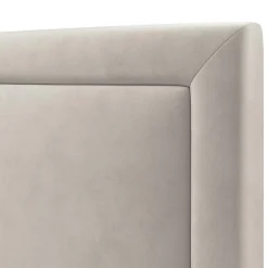 Tête de lit en Velours Primevere beige clair - 160x120 cm