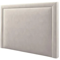 Tête de lit en Velours Primevere beige clair - 160x120 cm