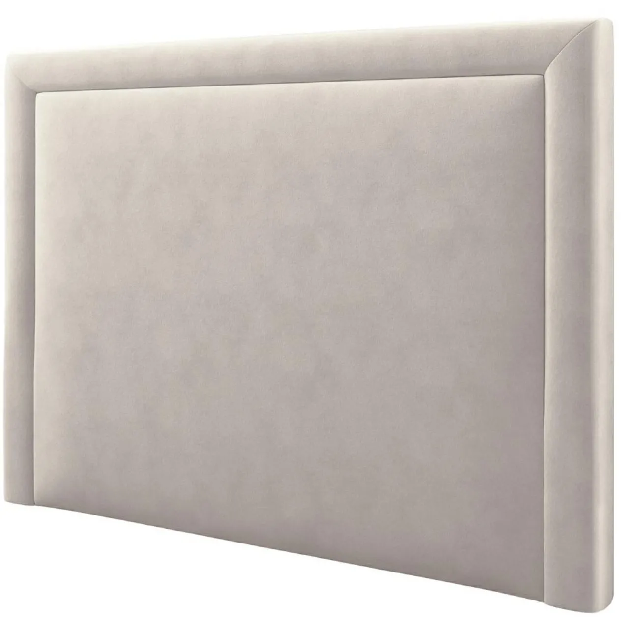 Tête de lit en Velours Primevere beige clair - 160x120 cm
