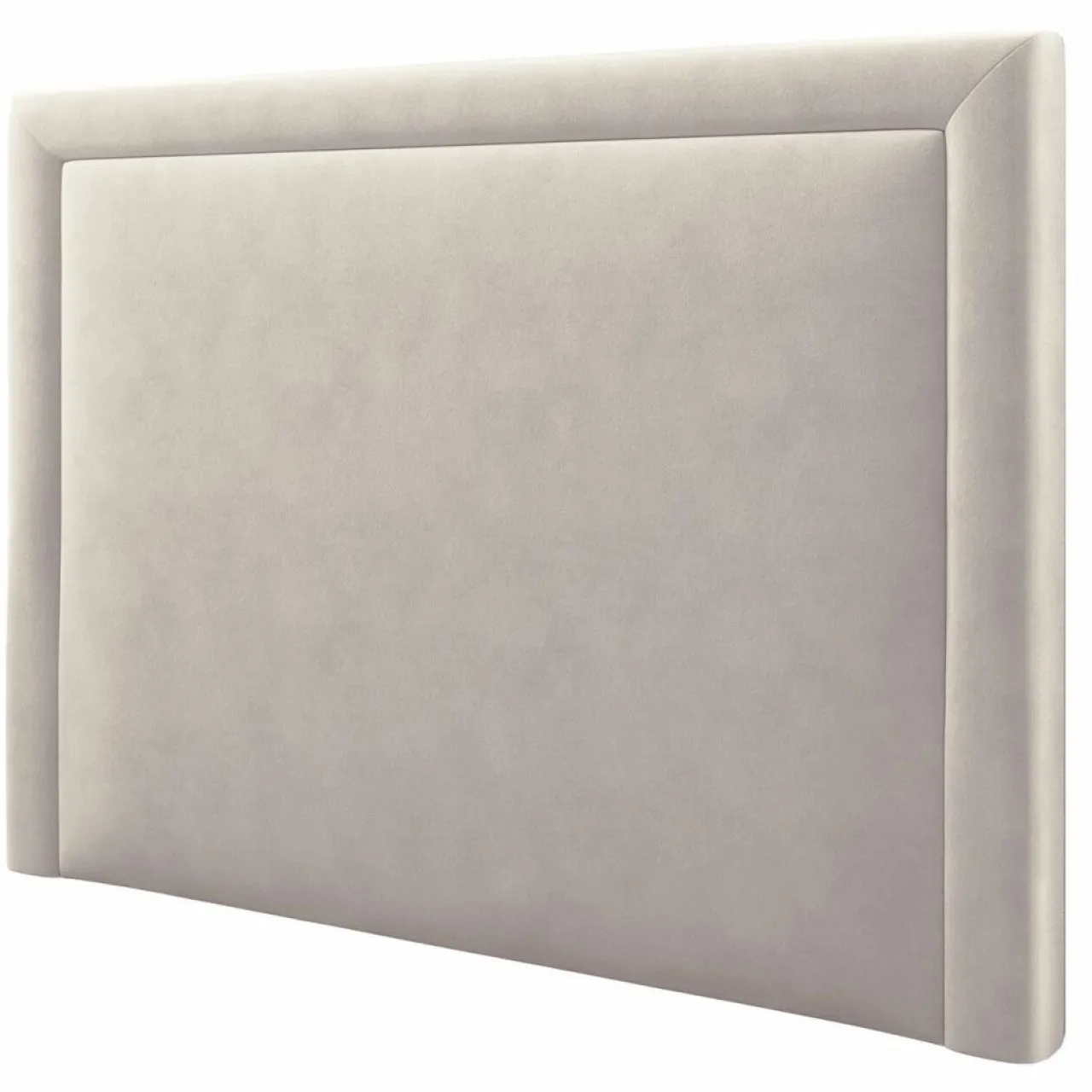 Tête de lit en Velours Primevere beige clair - 200x10x120 cm
