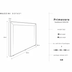 Tête de Lit en Velours Primevère pétrole - 200x120 cm