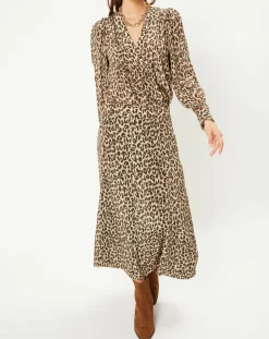 Tunique col V Léo marron