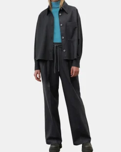 Veste à rayures noire