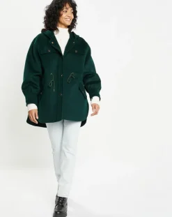 Veste 100% Laine Carla vert sapin