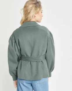 Veste 100% Laine kaki