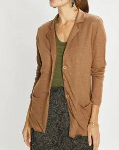 Veste 100% Lin Essential écorce