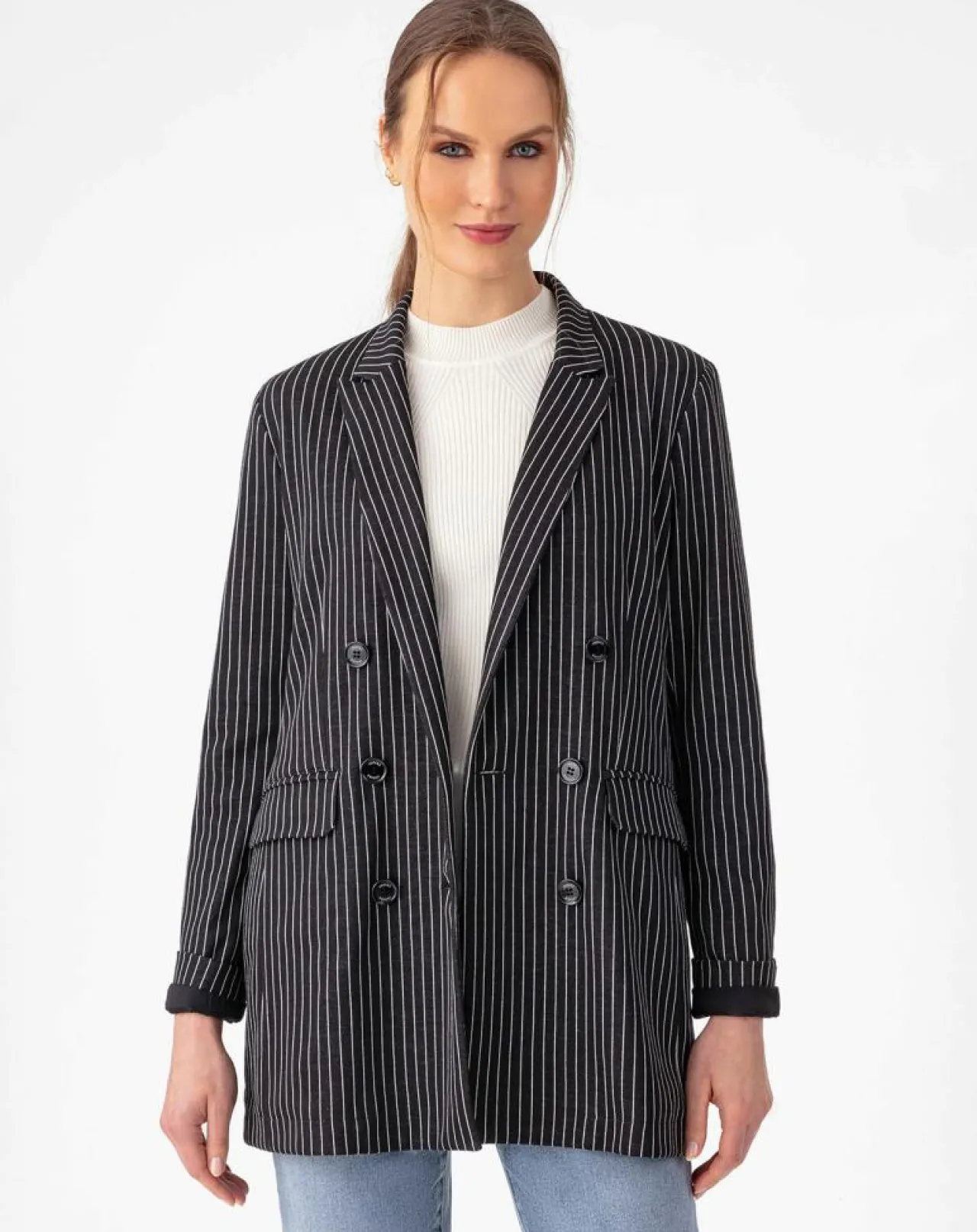 Veste Amance rayure noire