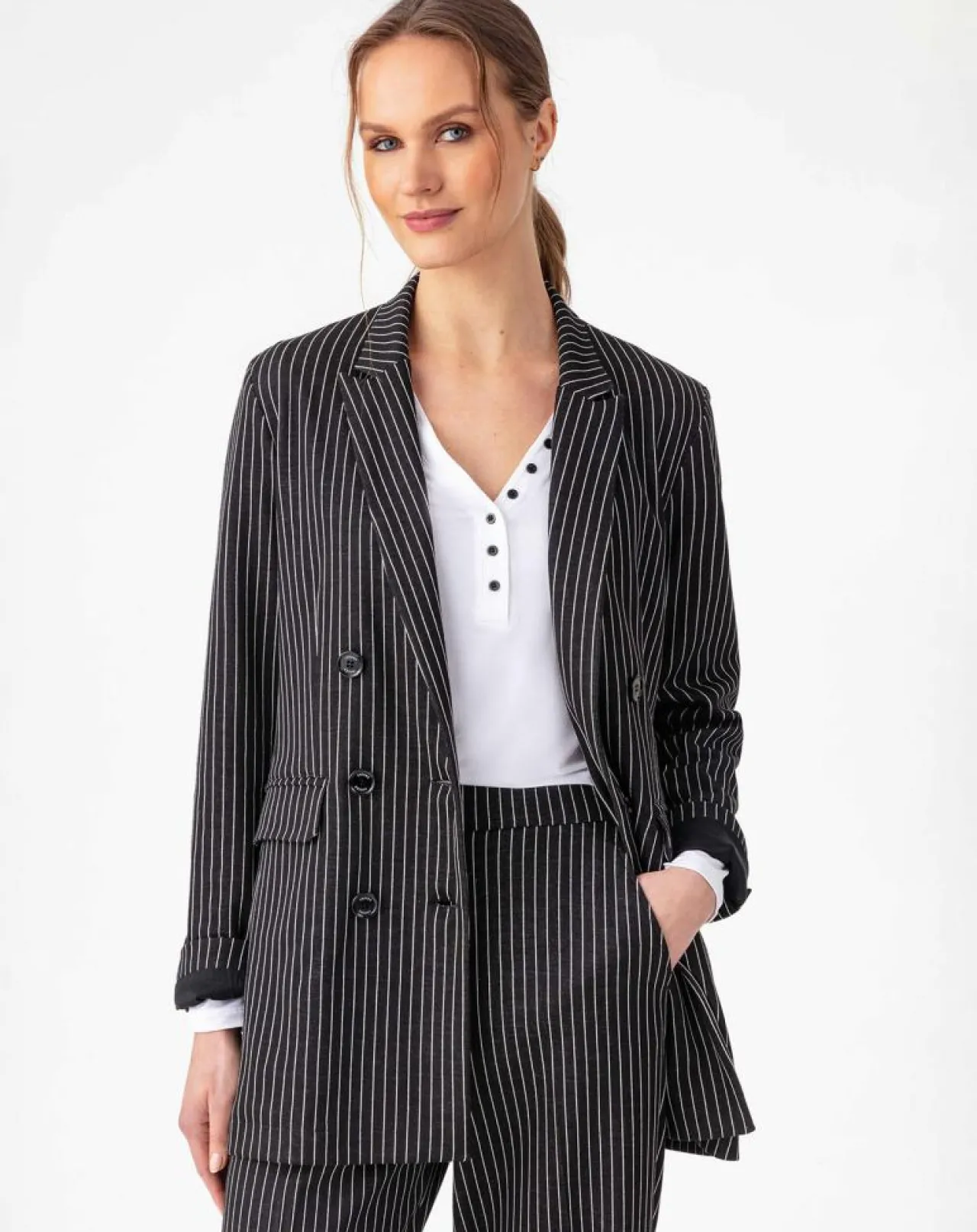 Veste Amance rayure noire