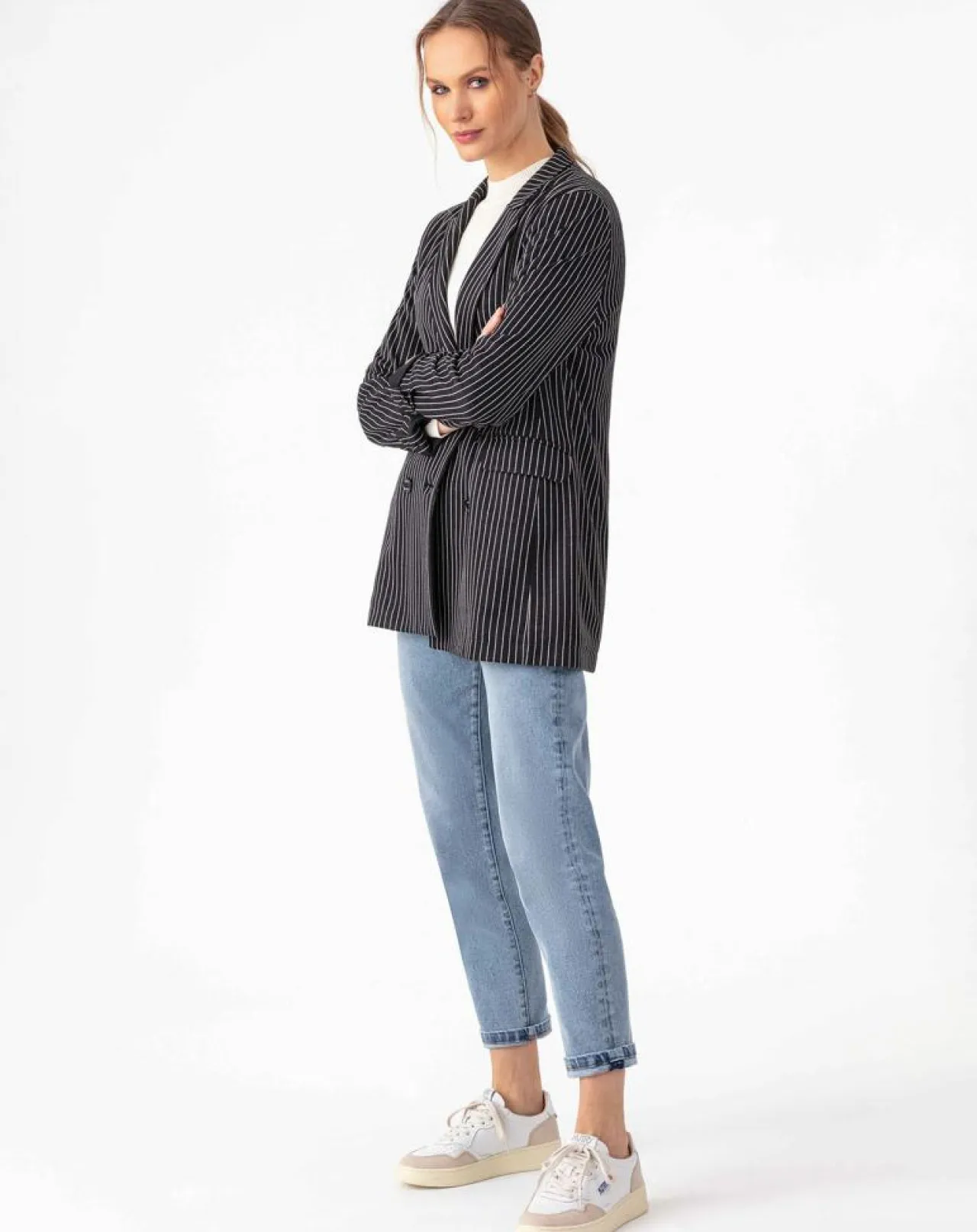 Veste Amance rayure noire