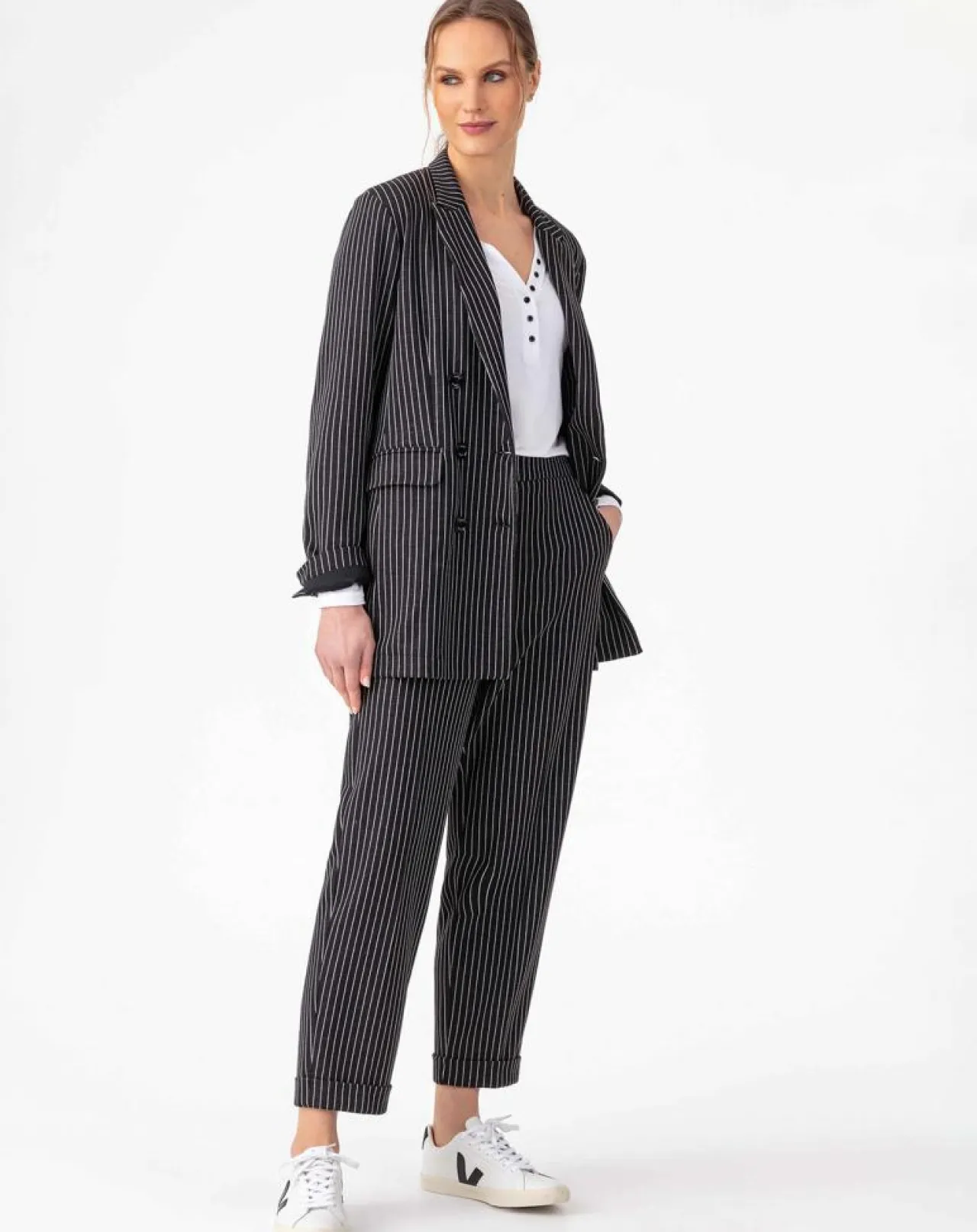 Veste Amance rayure noire