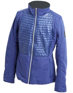 Veste bi-matière Miage cobalt