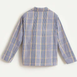 Veste blazer Chick en Coton mélangé à carreaux grise