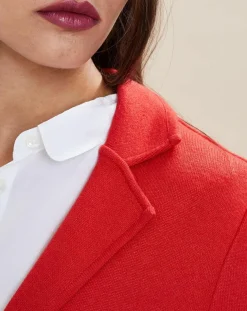 Veste blazer en Laine mélangée Voilier rouge