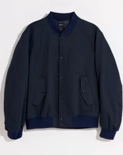 Veste bombers en Coton Campbell marine