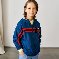 Veste coupe-vent légère Henrik à capuche bleu foncé