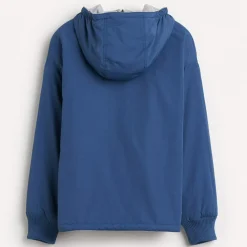 Veste coupe-vent légère Henrik à capuche bleu foncé