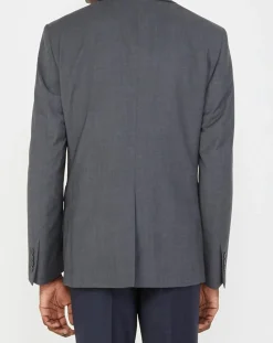 Veste de costume en Laine mélangée Meda Vume grise