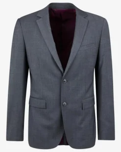 Veste de costume en Laine mélangée Meda Vume grise